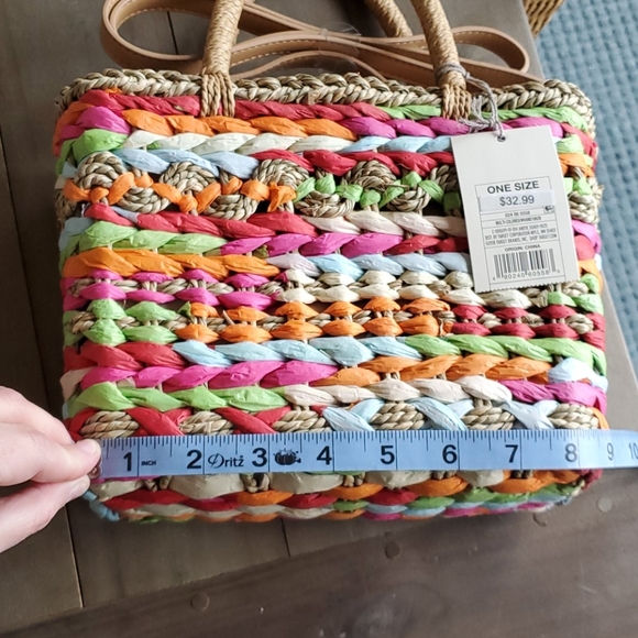 NWT Colorful straw bag from A New Day Target - Picture 5 of 8